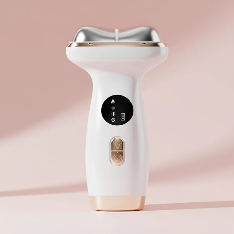 Kdune 7-in-1 Face & Neck Massager, photographed against a studio backdrop